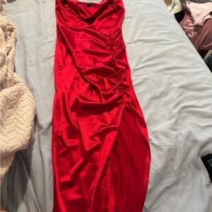 Windsor Strapless Red Dress